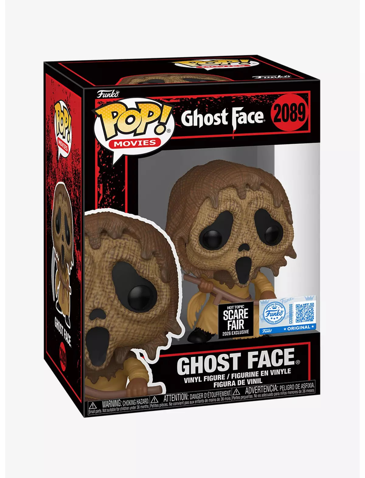 Funko Pop! Movies Ghost Face #2089 nella confezione Hot Topic Scare Fair 2026 Exclusive