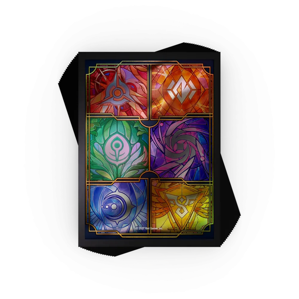 Riftbound Legacy Rune Deck Sleeves, retro multicolore