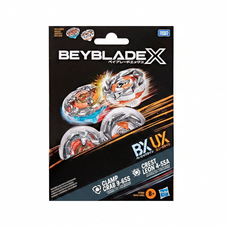 BEYBLADE-X - CREST LEON 4 55A & CLAMP CRAB 9 65S