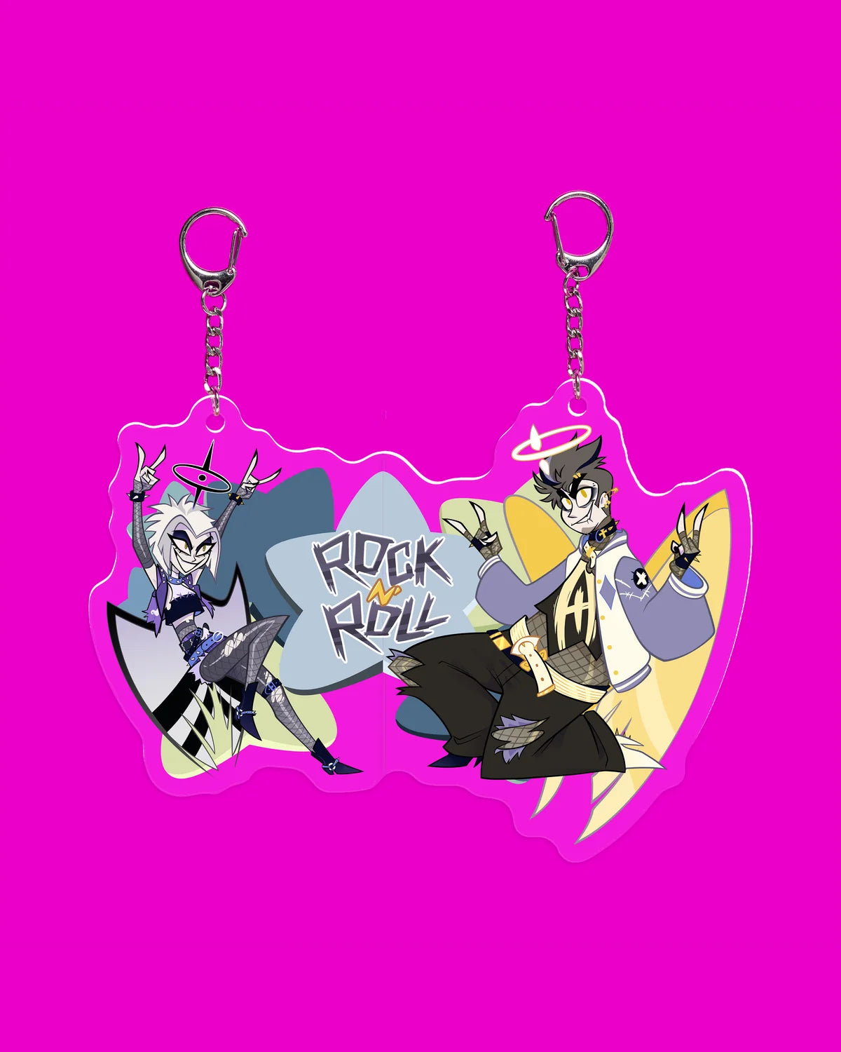 Hazbin Hotel – BFF Magnetic Keychain Set – Portachiavi Magnetici Limited Edition
