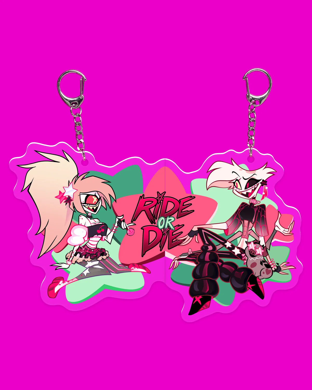 Hazbin Hotel – BFF Magnetic Keychain Set – Portachiavi Magnetici Limited Edition