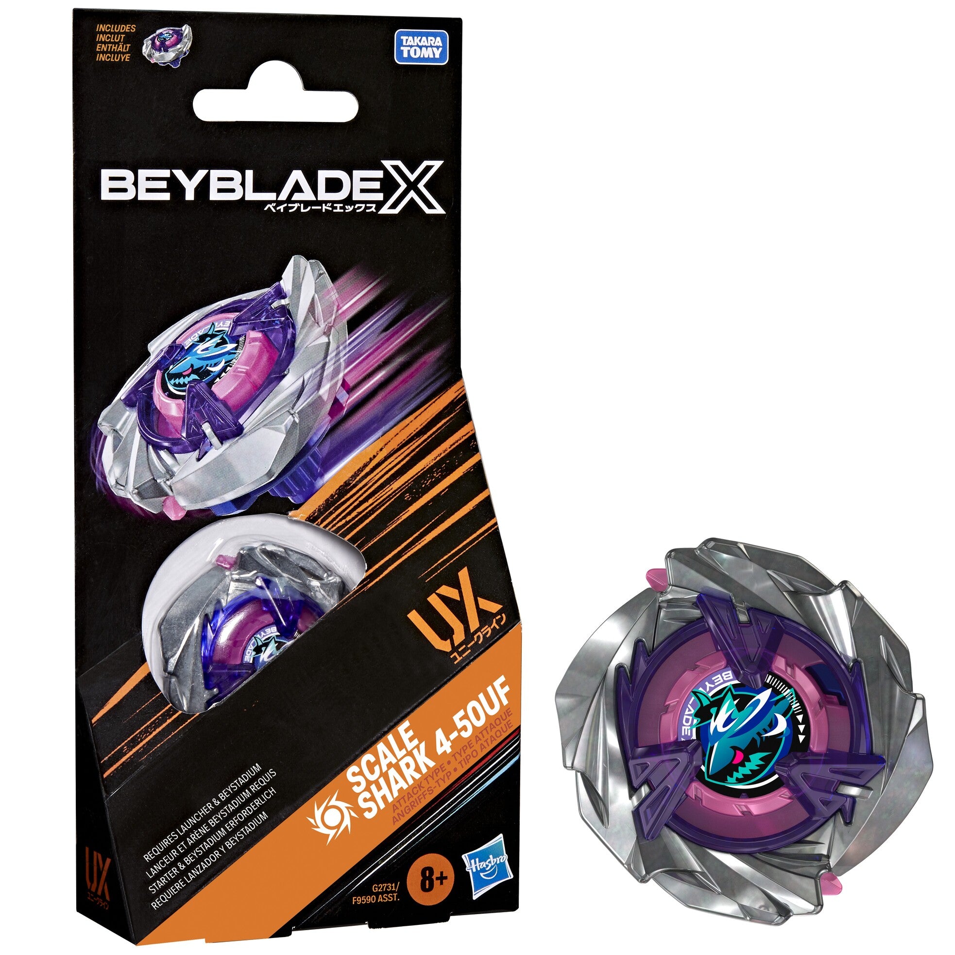 Beyblade X Scale Shark 4-50UF – Hasbro
