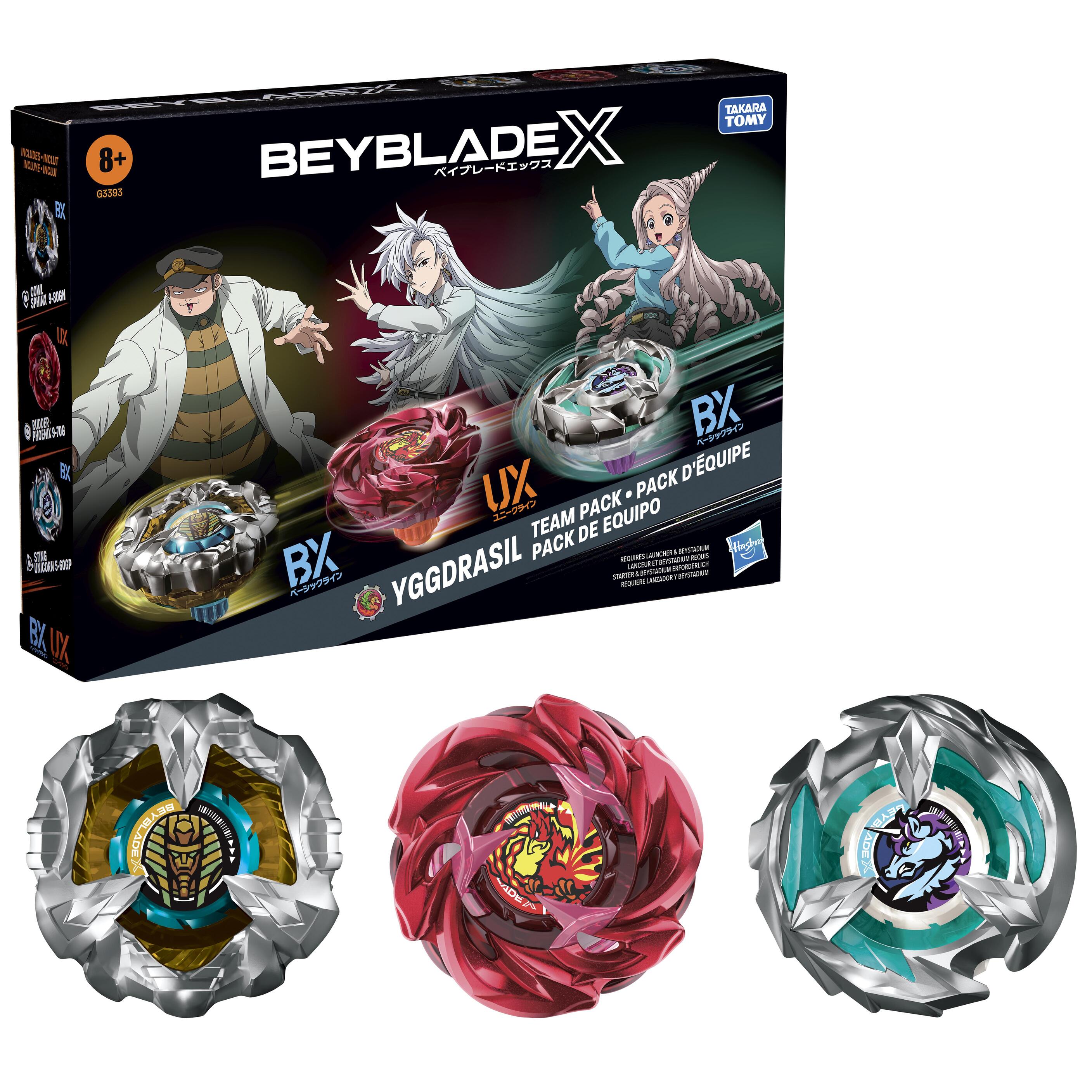 Beyblade X Yggdrasil Team Pack – Set 3 Trottole Hasbro