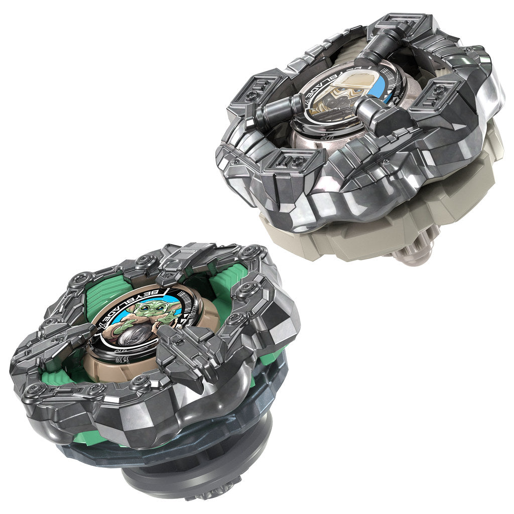 Beyblade X Grogu 3-85E e Snowtrooper 7-60O – trottole fronte