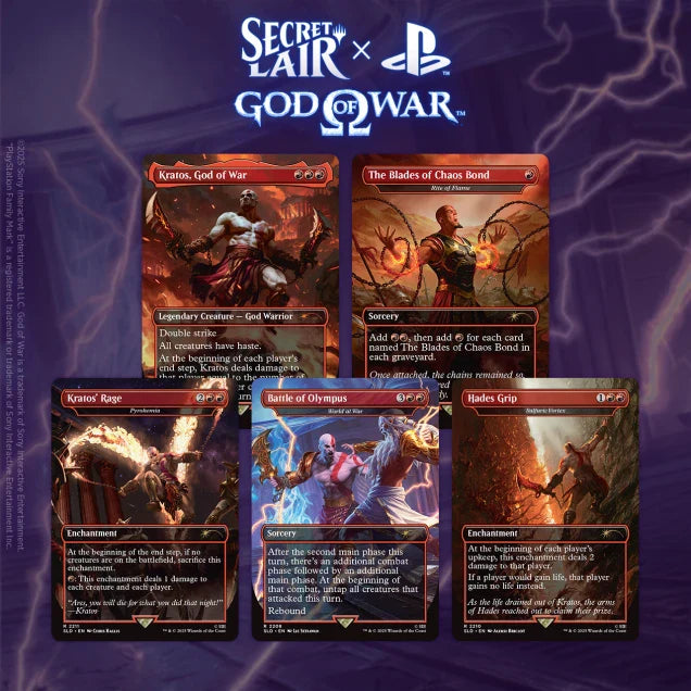 Magic Secret Lair x PlayStation God of War Greek - confezione