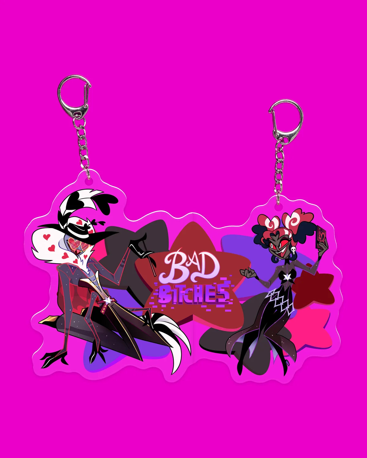 Hazbin Hotel – BFF Magnetic Keychain Set – Portachiavi Magnetici Limited Edition