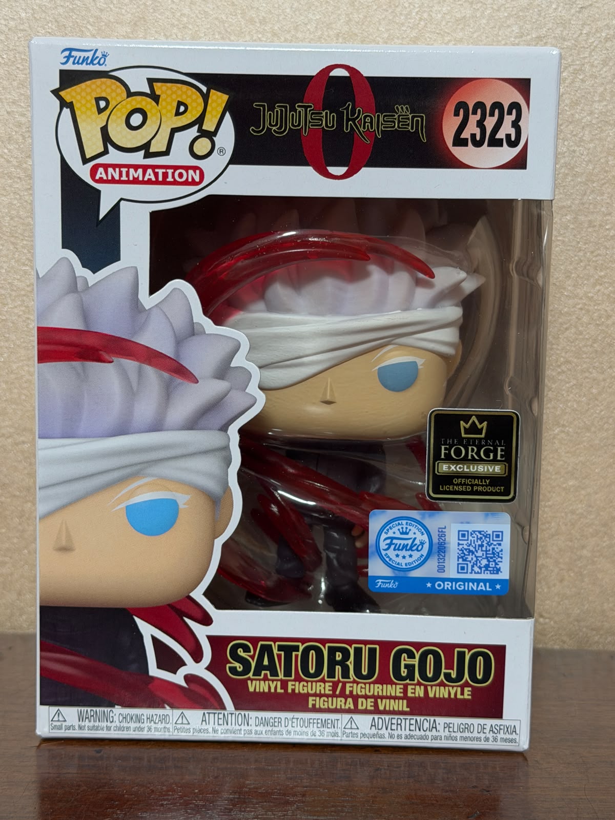 Funko Pop! 2323 Satoru Gojo Red Energy – Jujutsu Kaisen 0 – The Eternal Forge Exclusive