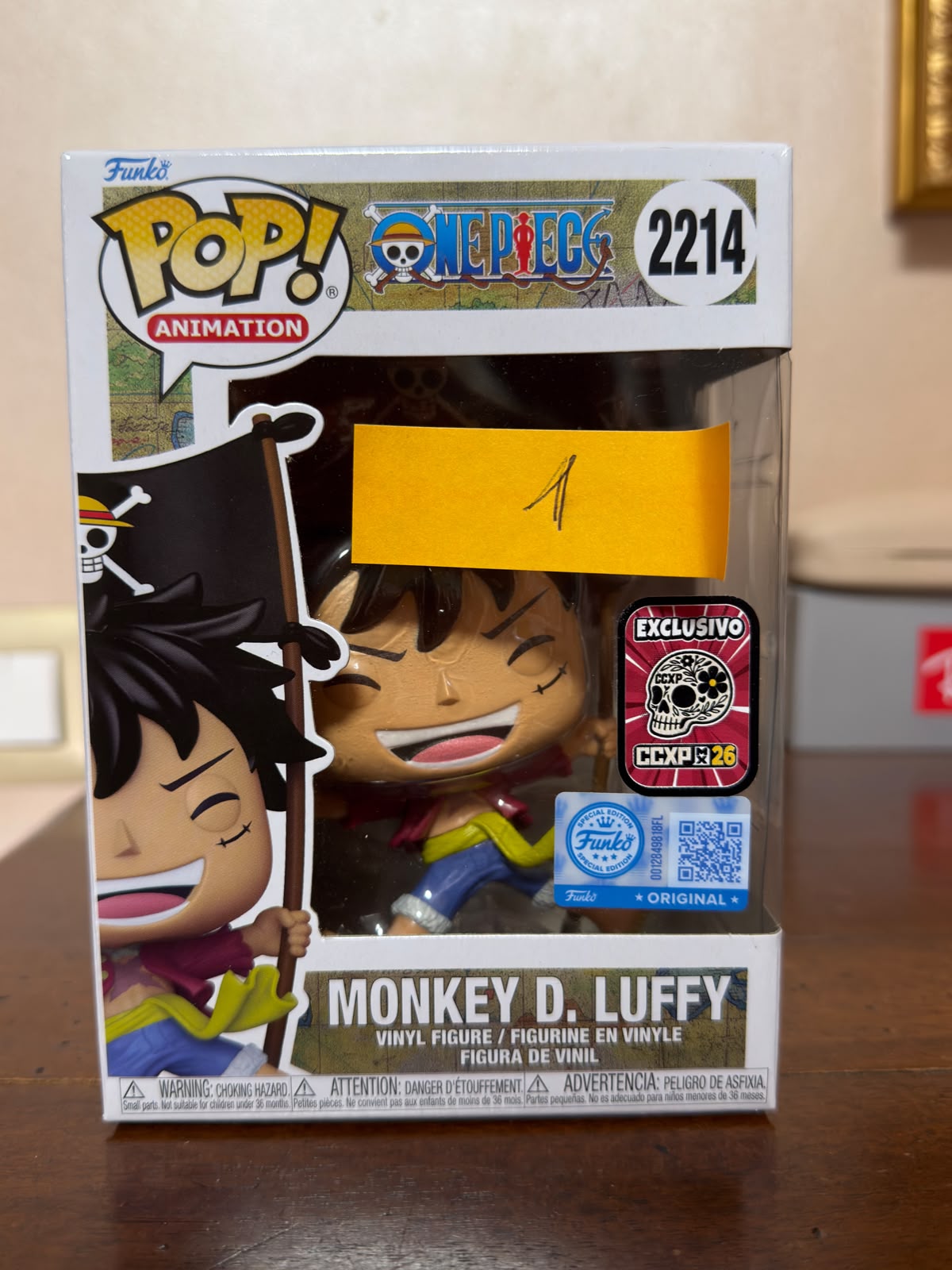 Funko Pop! 2214 Monkey D. Luffy with Flag – One Piece – CCXP MX 2026