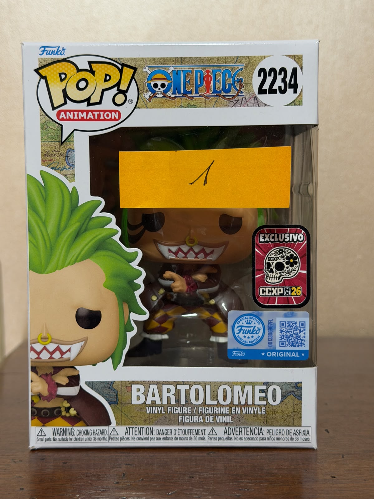 Funko Pop! 2234 Bartolomeo – One Piece – CCXP México 2026 Exclusive