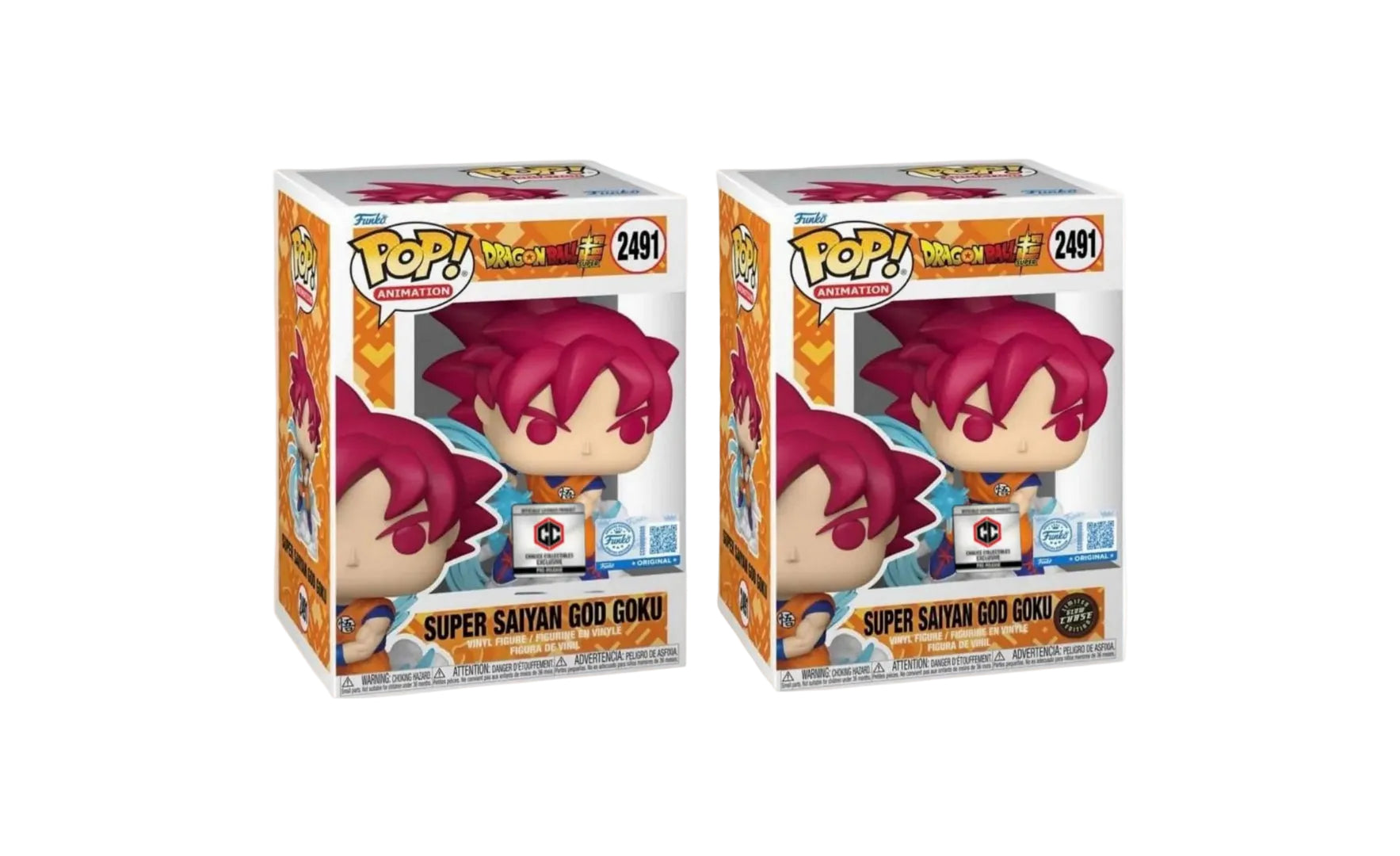 Funko Pop! 2491 Super Saiyan God Goku – Dragon Ball Super – Chalice Collectibles Exclusive Pre-Release