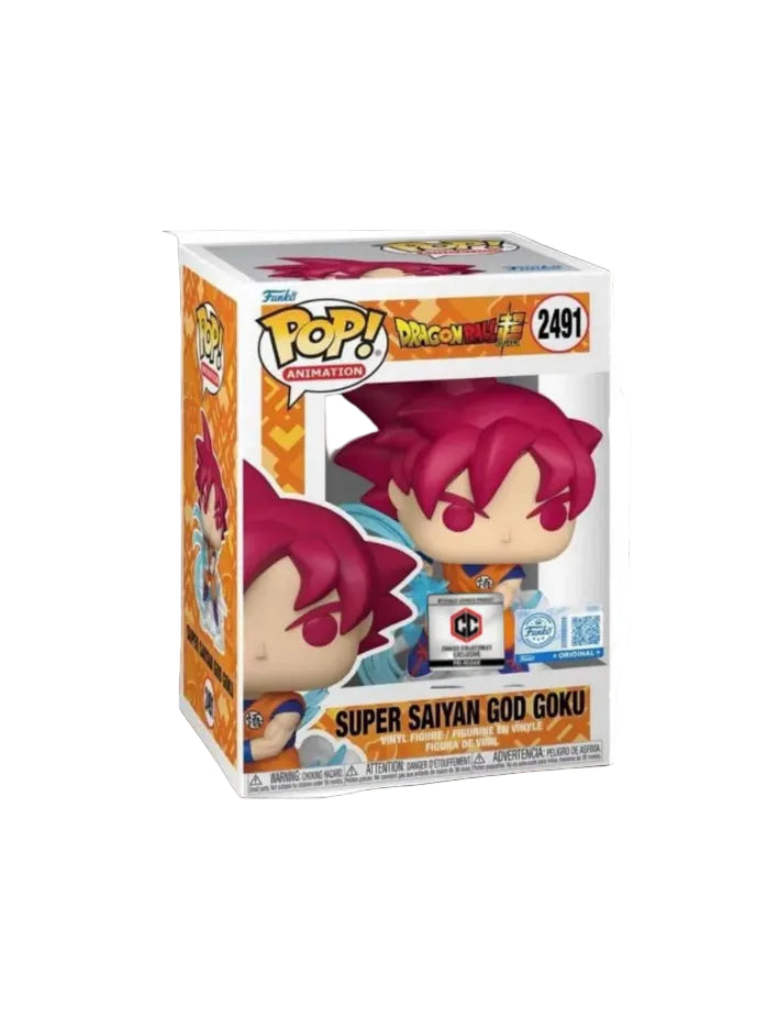 Funko Pop! 2491 Super Saiyan God Goku – Dragon Ball Super – Chalice Collectibles Exclusive Pre-Release