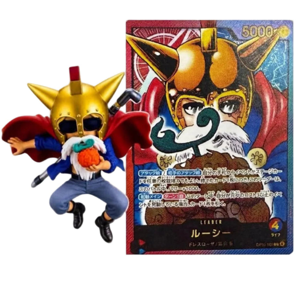 ONE PIECE LECAFIG Lucy (Sabo) + Carta Promo OP15-002 JAP