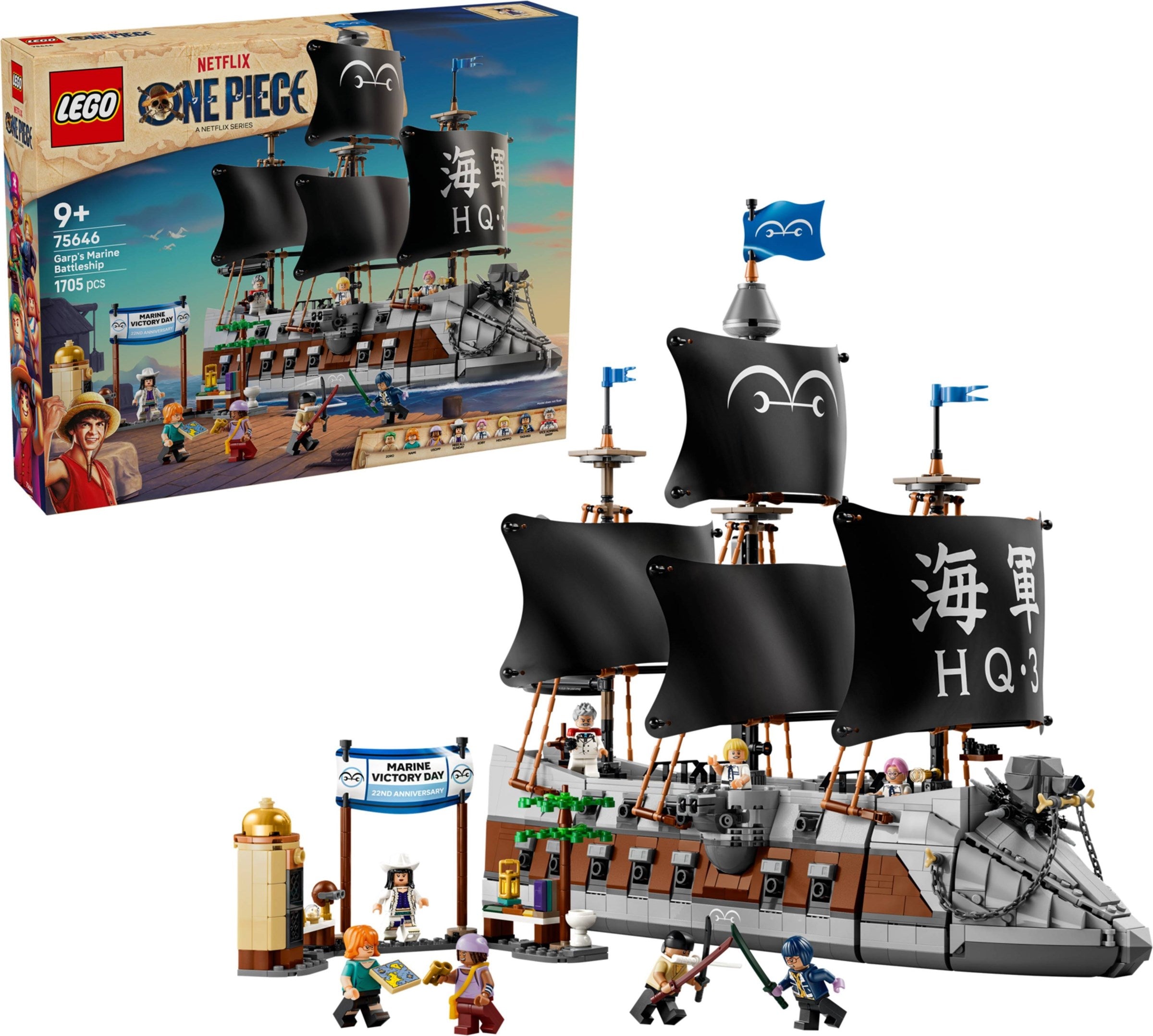 LEGO One Piece 75646 La Nave da Guerra di Garp