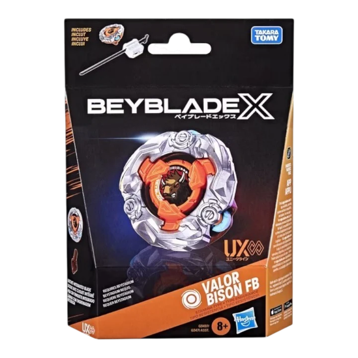 Beyblade X Valor Bison FB UX Starter Pack Hasbro Takara Tomy in confezione