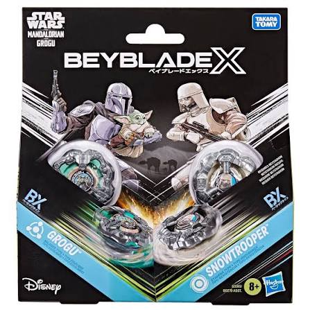 Beyblade X x Star Wars Grogu vs Snowtrooper Hasbro – confezione multipack